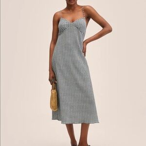 Mango Gingham checkered dress